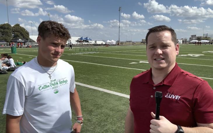 Wall Hawks' Briggs Jones talks with Ryan Chadwick