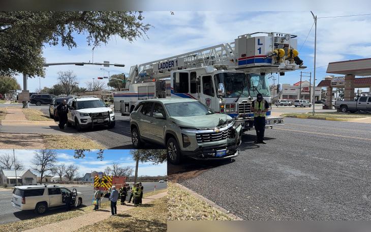 A driver ran a red light on Abe Street on Thursday afternoon, causing a two-car crash.