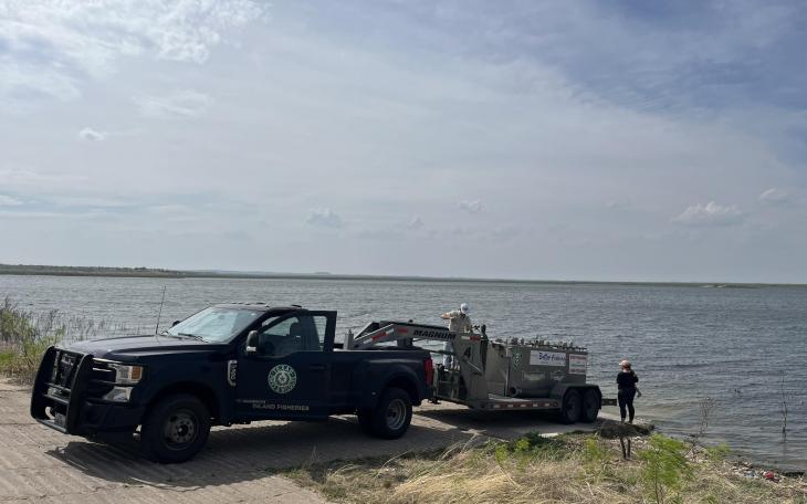 O.C. Fisher Reservoir was stocked Tuesday with 21,000 bluegill fish, according to the Texas Parks and Wildlife Department.