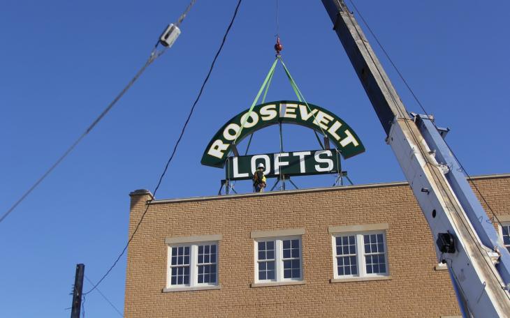 Roosevelt Hotel Sign Returns to San Angelo Skyline After Restoration (Photo from: Ascend TX)