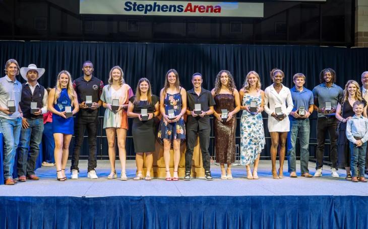 The Angelo State University athletic department hosted its annual Holland's Sports Banquet on Monday night, honoring the best student-athletes from each sport.