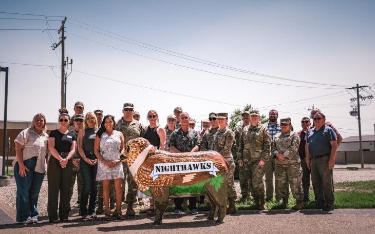 Goodfellow Air Force Base unveiled its newest public art installation Tuesday afternoon, May 13, 2025. 