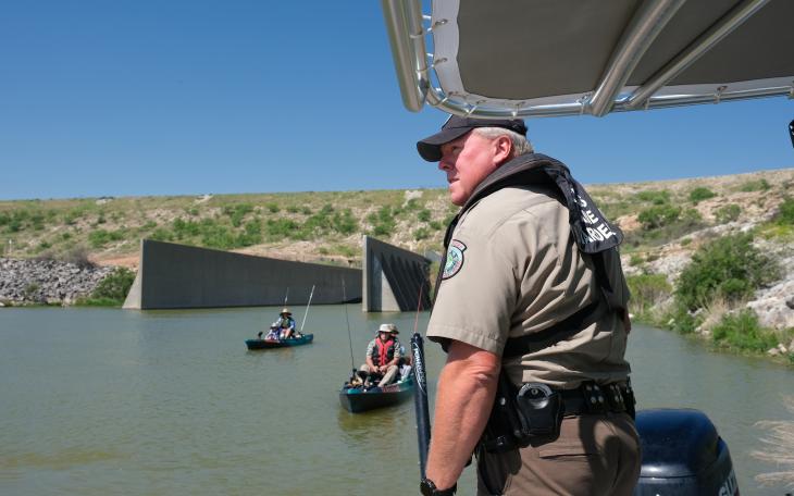 A Texas Game Warden issued a citation to trespassers on Lake Nasworthy in San Angelo on May 23, 2025. 