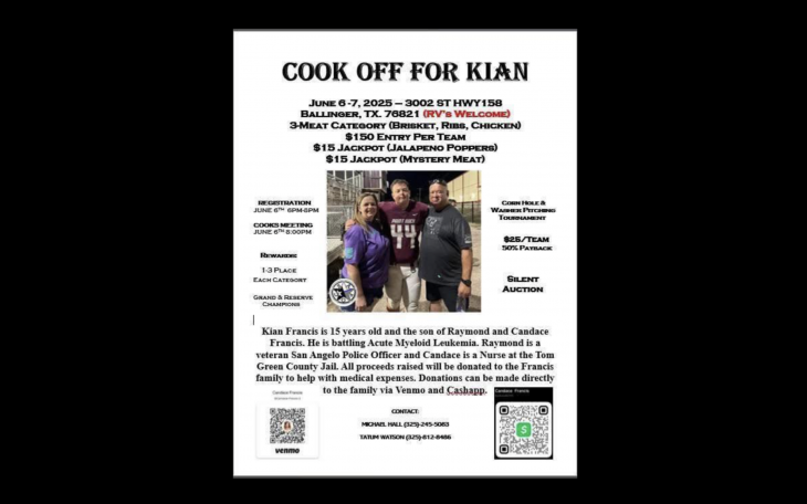 Cook-Off For Kian
