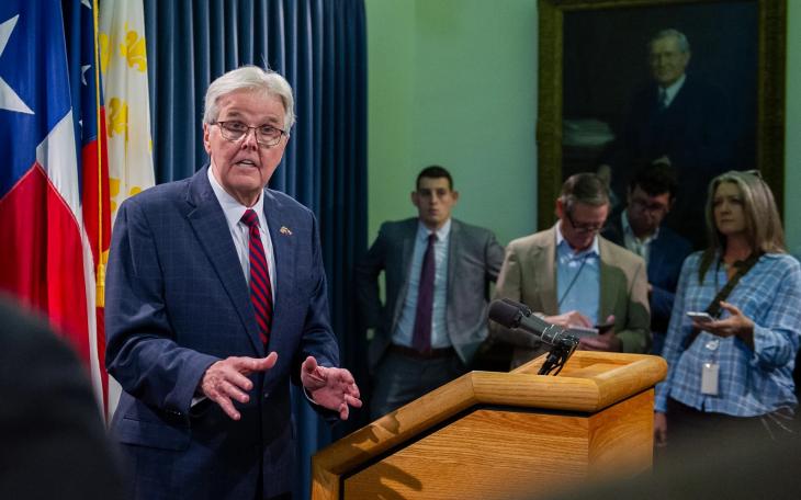 Lt. Gov. Dan Patrick, the powerful head of the Texas Senate, sharply rebuked Gov. Greg Abbott on Monday for vetoing his top legislative priority — a ban on all THC products.