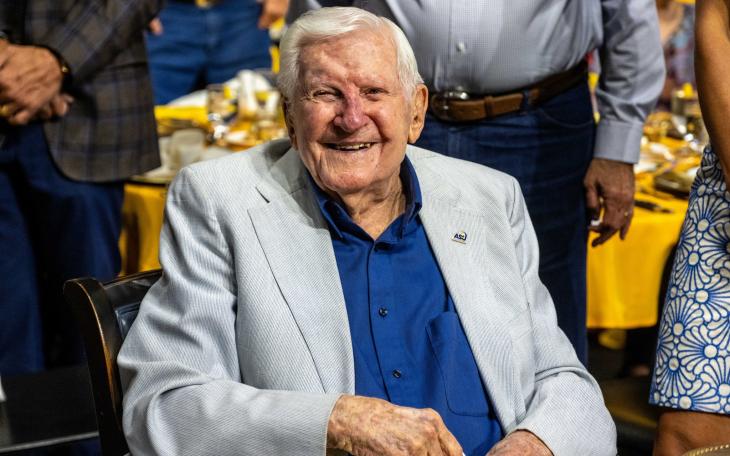 Legendary Angelo State University men’s basketball coach Phil George celebrated his 101st birthday on Tuesday, June 3.
