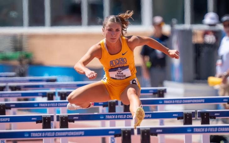 Angelo State University’s Kylie Frush was named the Lone Star Conference Female Field Athlete of the Year.