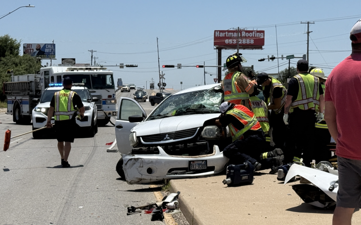 Crash at Currier/Austin Street and Knickerbocker Road