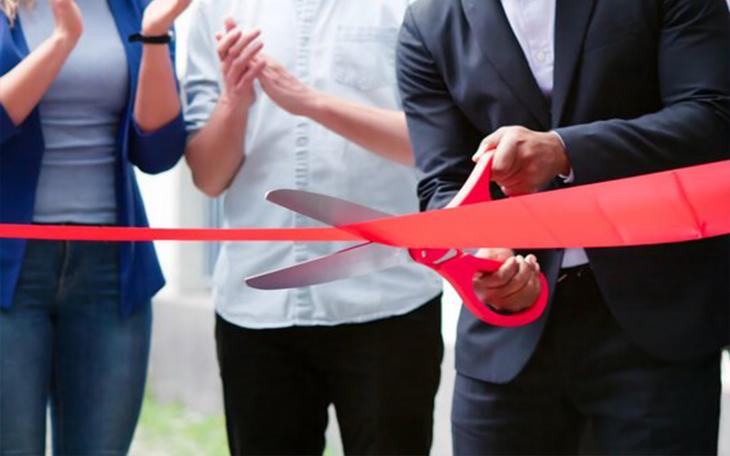 Ribbon Cutting Stock Image