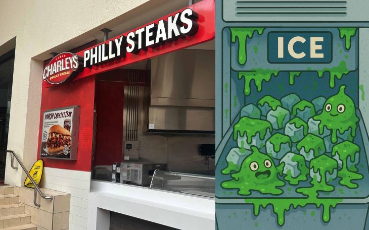 Slime in the Ice Machine at Charley's Philly Steaks
