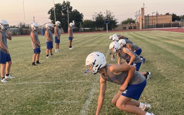 The Eden Bulldogs practice before the 2025 football season.