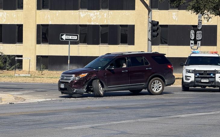 A crash shut down two lanes of traffic Tuesday at the intersection of Koenigheim Street and Beauregard Avenue.