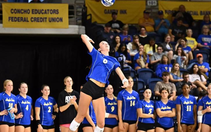 Angelo State's Madi Parrish was named the AVCA National Player of the Week on Tuesday, Sept. 9.