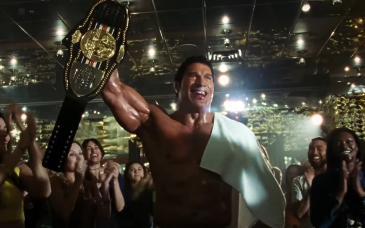 Dwyane Johnson as Mark Kerr in The Smashing Machine