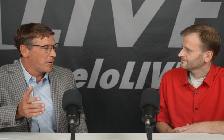 San Angelo ISD Board President Taylor Kingman in the San Angelo LIVE! studio