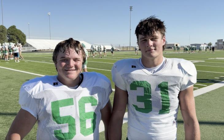 Wall Hawks' Koen Braden and Dylan Sellars