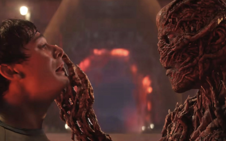 Noah Schnapp and Jamie Campbell Bower as Will and Vecna in Stranger Things 5