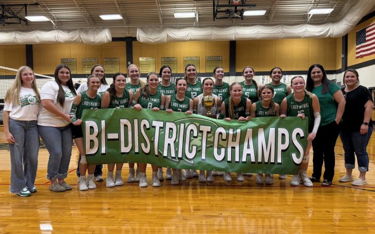 2025 Lady Hawks Sweep Blanco to Claim a Bi-District Championship