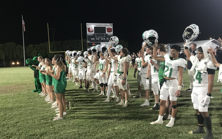 The Bangs Dragons ended an eight-game district losing streak Friday with an emphatic 48-0 shutout win on the road over Ballinger at Bearcat Stadium.