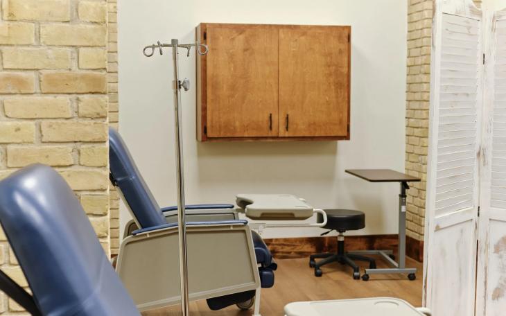 The facilities of El Faro Health and Therapeutics, see on Nov. 13, 2021, come with an infusion room to treat patients with Alzheimer’s disease in Rio Grande City.