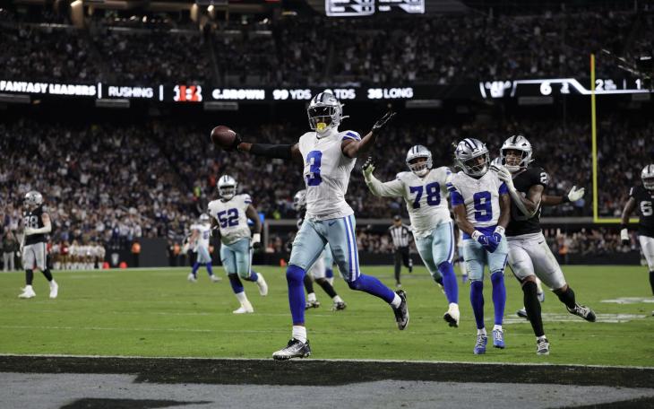 Dallas Cowboys in action against Las Vegas