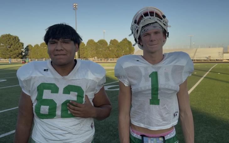 Wall Hawks' Alex Samaniego (Left) and Reid Roberton (Right)