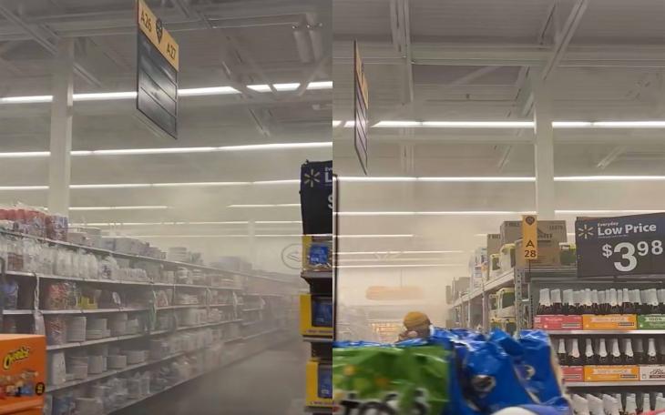 Smoke Fills San Angelo Walmart