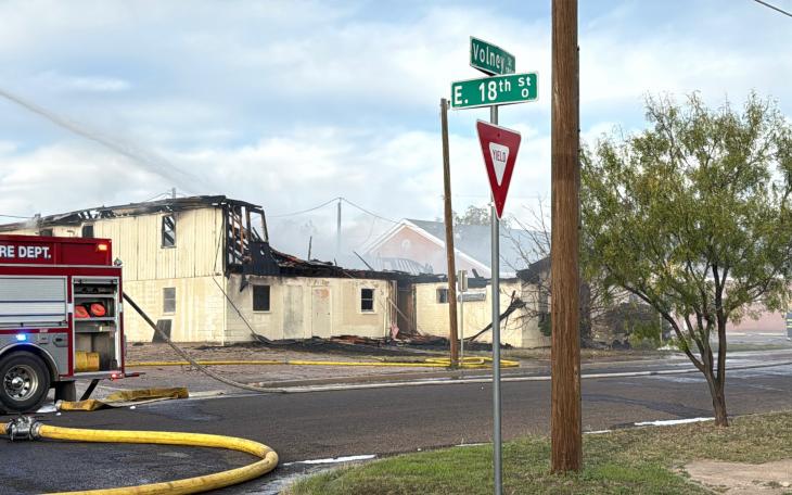 Structure Fire in San Angelo on Dec. 3, 2025.