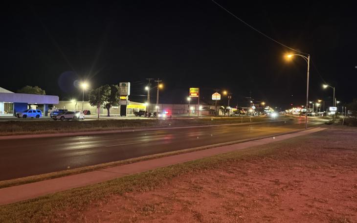 Crash on North Bryant the night of Thursday, Dec. 4, 2025.