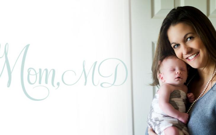 Christina Sherrod M.D. and her son as a newborn (Photo Courtesy of Shannonbabies.com)