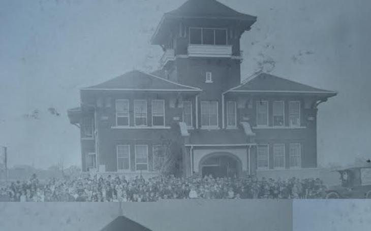 A picture of the original Reagan (Photo courtesy of Karen Clark and Reagan Elementary)