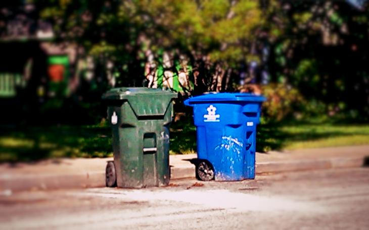 A future trash contract with the City of San Angelo will include automated carts like the one pictured and a recycling program. (LIVE! Photo by Chelsea Schmid)