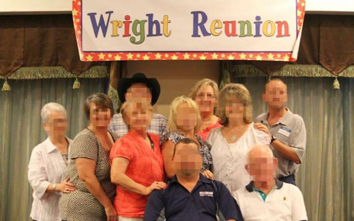 Several photos featuring family members and a 'Wright Reunion' are on the SD card (photo courtesy of SAPD)