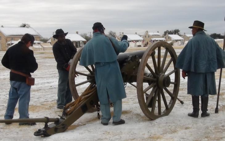 The Artillery gears up to shoot their gun (LIVE! photo by Cheyenne Benson)