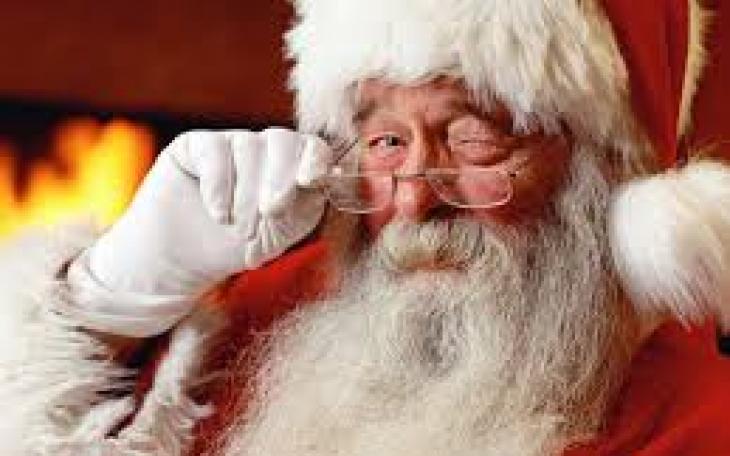 Santa winks (photo courtesy of skytop.com)