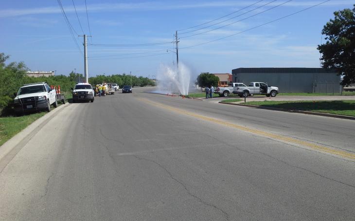 Water main break. (Contributed by Kingfisher)