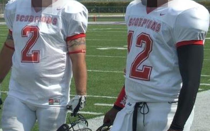 The SAPD needs help locating the thief of some 40 Nike jerseys labelled "Scorpions" (Photo courtesy of SAPD)