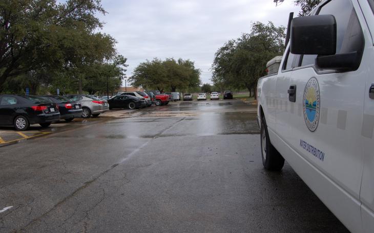 Lt. Stacye Jackson, Sheriff David Jones and Christoval ISD Superintendant David Walker organized ALERRT training at Christoval High over spring break. (LIVE! Photo by Chelsea Schmid)