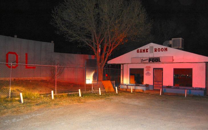 Fire at Brown's Pool Apr. 4, 2014. (LIVE! Photo/Joe Hyde)