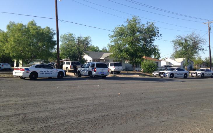 Keith Johnson stands next to his booth at the Hunting and Outdoorsman Expo Saturday. (LIVE! Photo/Chelsea Schmid)