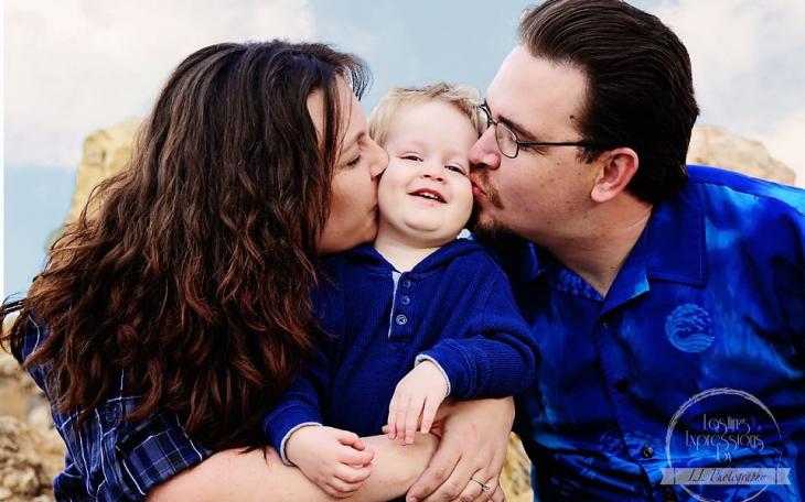 Brooke Abney, James Abney and Dustin Abney in a photo taken approximately three months ago at Lasting Expressions in Andrews. (Contributed Photo/Robin Abney)