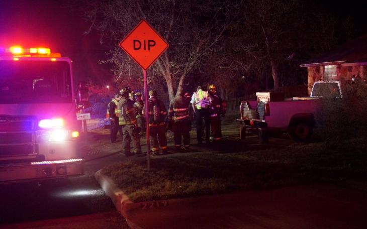 Fire on North St. in San Angelo, Mar. 29, 2014. (LIVE! Photo/John Basquez)