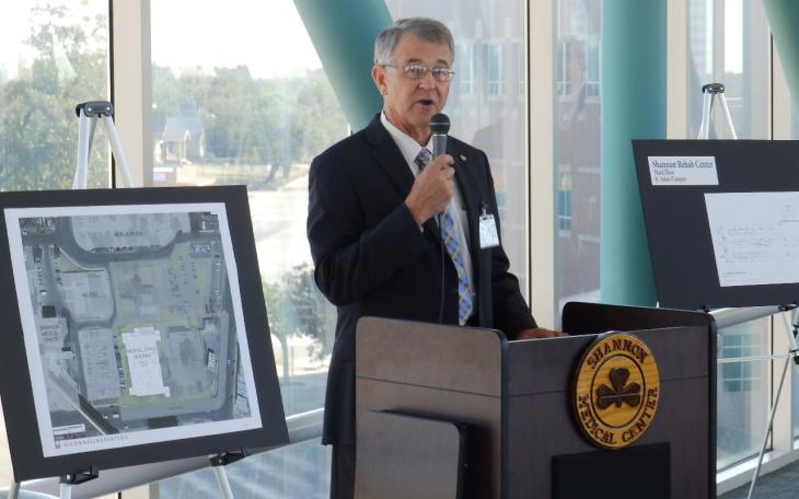 Shannon President and CEO Bryan Horner announces major expansion projects Wednesday in San Angelo. (LIVE! Photo/Matt McDaniel)