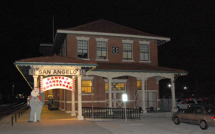 The Santa Fe Depot was the second two-story building built in San Angelo. (LIVE! Photo john Basquez)