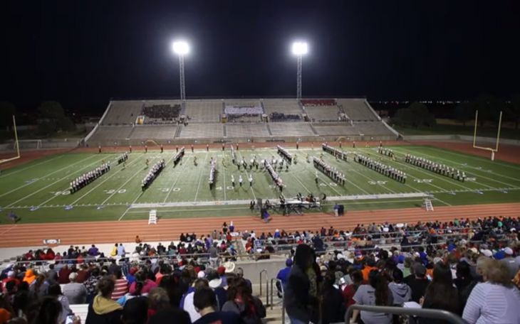 The Central High School band will compete at the area UIL competition this weekend. (Screenshot of video by Charles Ditmore)