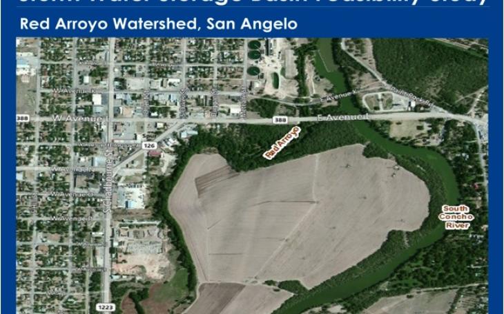 The empty area is the site of the proposed storm water pond. (Photo courtesy of Chuck Brown)