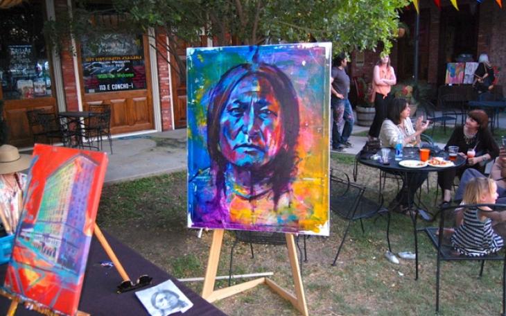 Sitting Bull, a part of Alejandro Castanon's Wild Bill series. (LIVE! Photo/Joe Hyde)