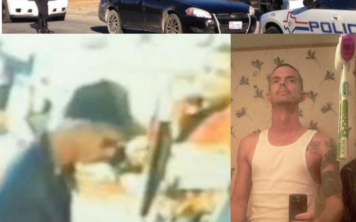 Image from the 7-11 surveillance camera--James Baimbridge in sunglasses; Baimbridge photographs his toothbrush. (Photos courtesy of 7-11, Facebook and John Basquez)