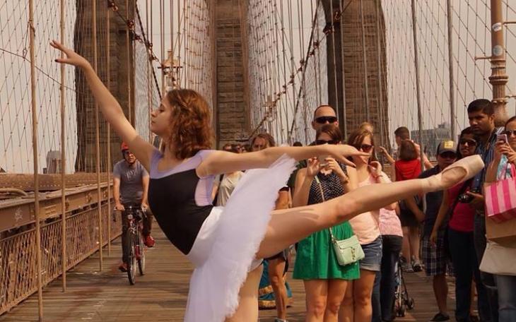 Emma Armstrong poses on the Brooklyn Bridge in New York. (Contributed Photo/Deja Armstrong)