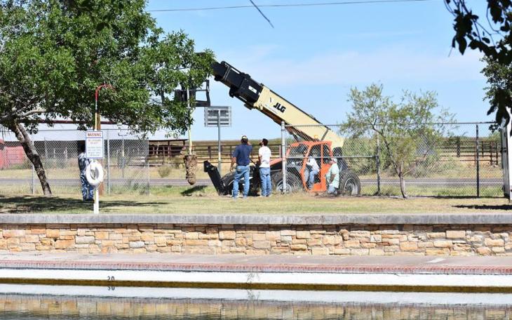 Repairs at Balmorhea State Park (Contributed/TPWD)